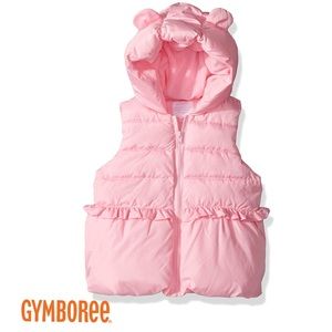 Gymboree Toddler Sparkle Puffer Vest with Ears
